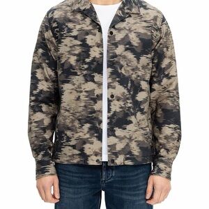 rag & bone Khaki Taupe Camo Finlay Overshirt Jacket  Size S